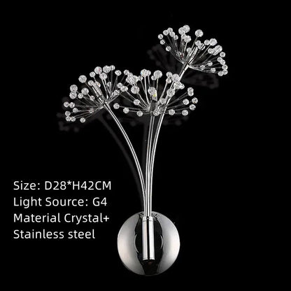 DecorBites™ Crystal Dandelion LED Floor Lamp for Living Room Bedroom Decor