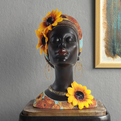 DecorBites™ African Beauty Figurines: Modern Art Crafts for Home & Office Decor
