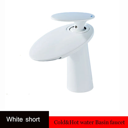 Waterfall Basin Faucet Black Bathroom