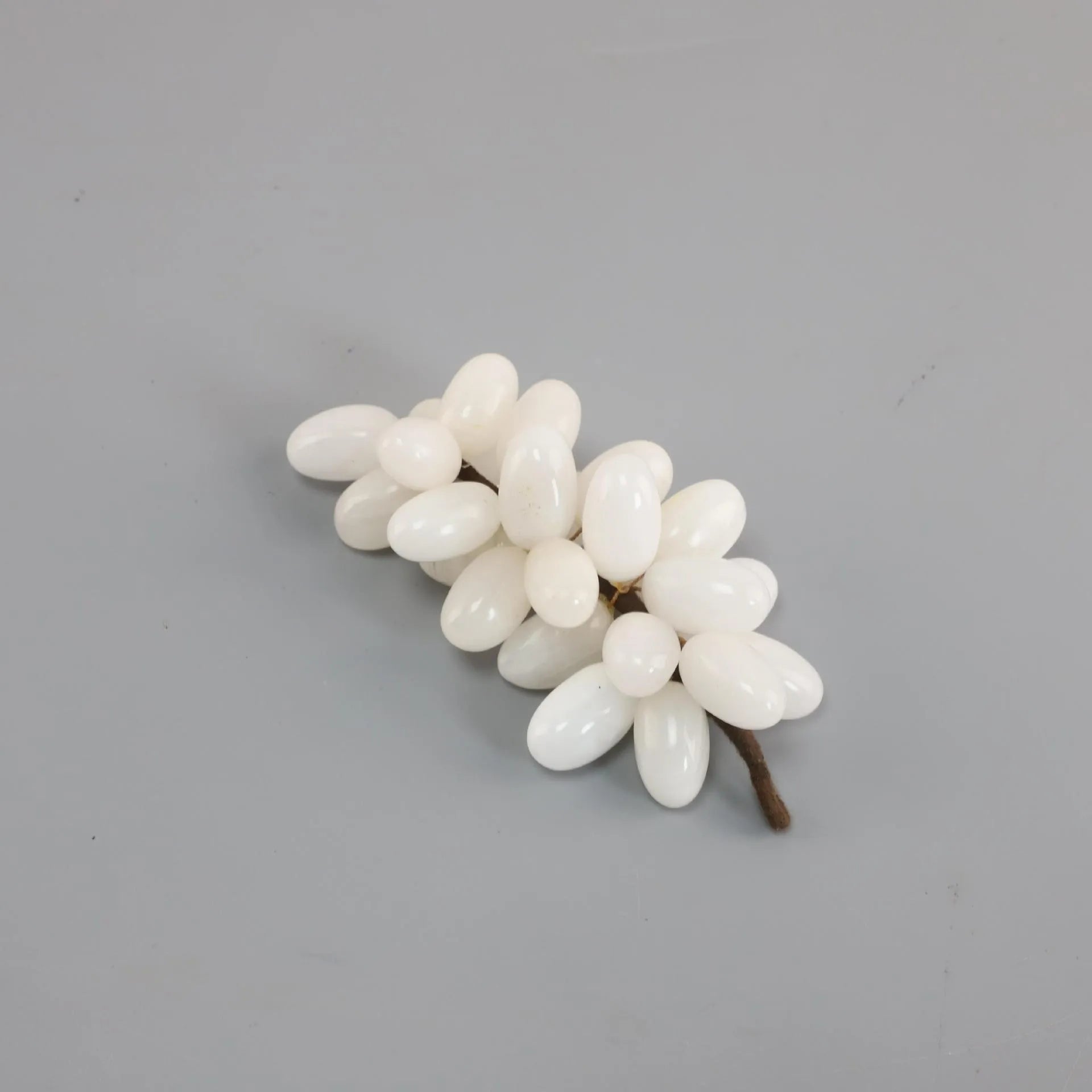 Green Jade Grape Sculpture