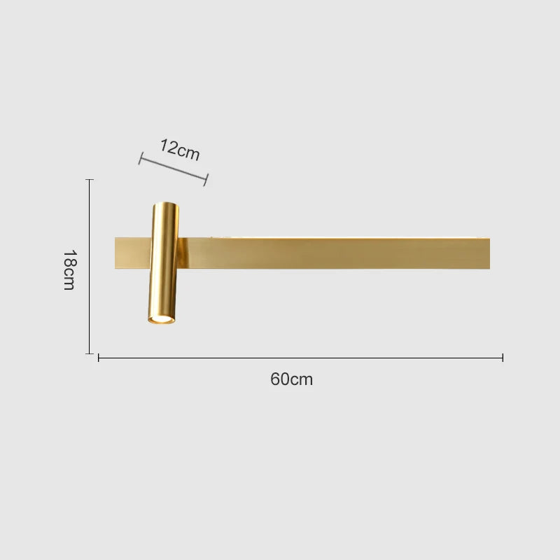DecorBites™ Copper Wall Light Nordic Style for Bedroom Bedside, Modern Minimalist Design