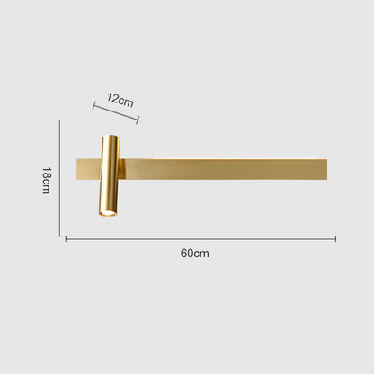 DecorBites™ Copper Wall Light Nordic Style for Bedroom Bedside, Modern Minimalist Design