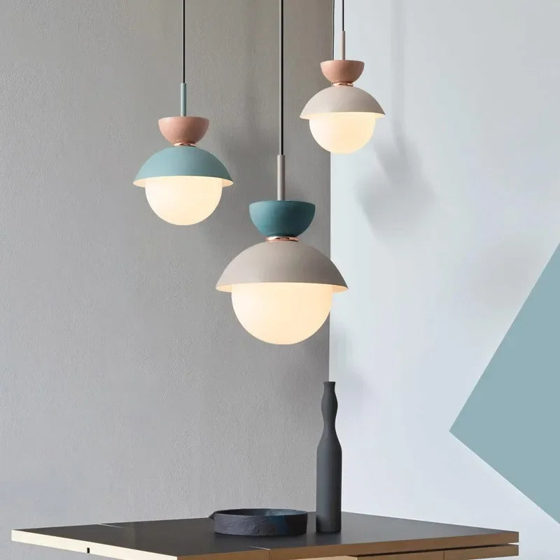 DecorBites™ Glass Ball Pendant Lamp: Modern Nordic Light Fixture for Home Decor, Kitchen, Dining, Bedroom