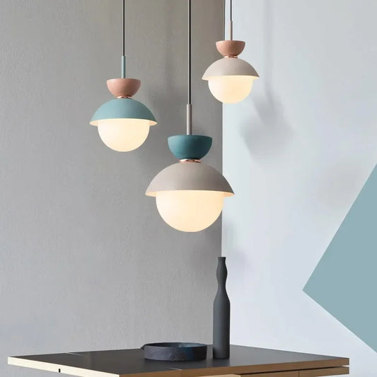 DecorBites™ Glass Ball Pendant Lamp: Modern Nordic Light Fixture for Home Decor, Kitchen, Dining, Bedroom