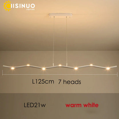 DecorBites™ LED Wave Pendant Light for Office Dining Living Room Decor