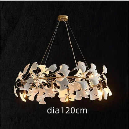 DecorBites™ Ginkgo Chandelier Villa Duplex Pendant Light for Living Room & Hotel Lobby