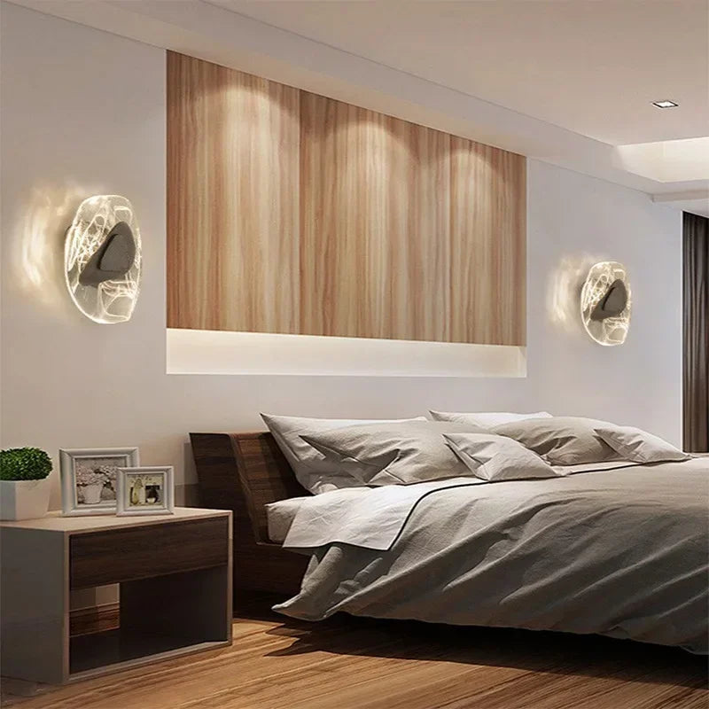 DecorBites™ Crystal Wall Lamp: Modern Bedroom & Living Room LED Lighting