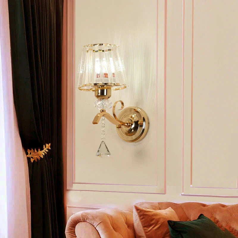 DecorBites™ Crystal LED Wall Lamp for Home Decor - Modern Sconce Light Fixture for Living Room & Bedroom