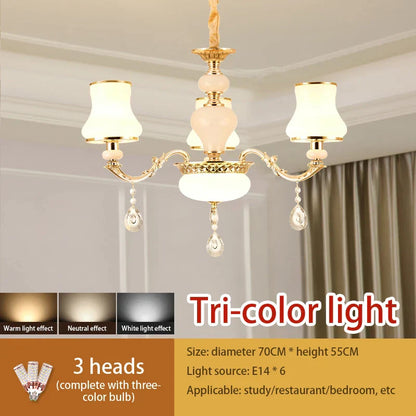 DecorBites™ Crystal LED Pendant: Elegant Modern European Living Room Lighting