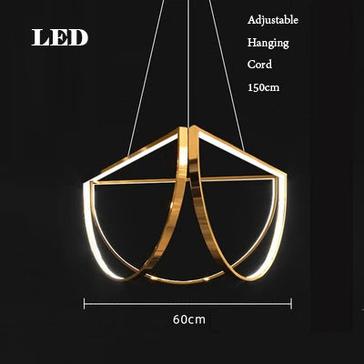 DecorBites™ Gold Chandelier LED Indoor Lighting for Living Room & Bedroom