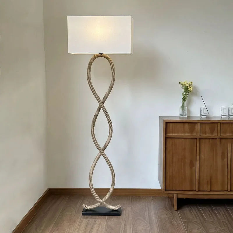 Hemp Rope Floor Lamp