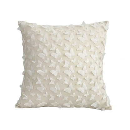 DecorBites™ Daisy Flora Embroidered Cushion Cover - Home Decor Yellow Blue Flowers
