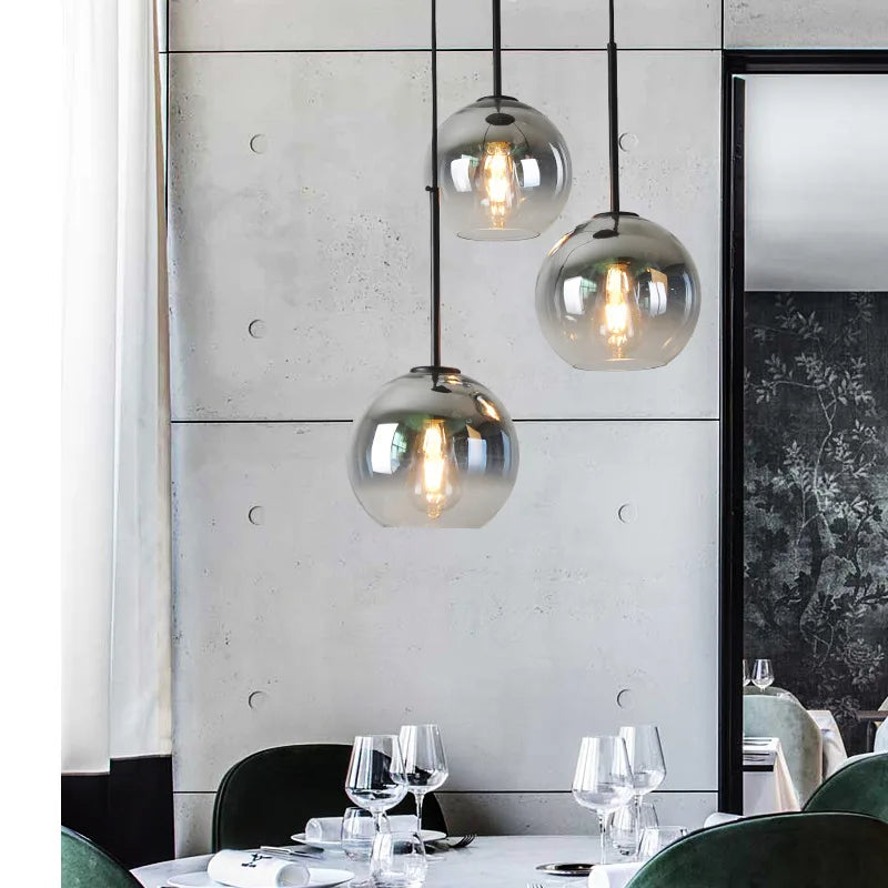 Gradient Nordic Glass Chandelier