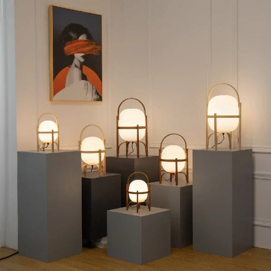 DecorBites™ Bamboo LED Desk Lamp: Modern, Simple, and Stylish Table Light for Home Decor