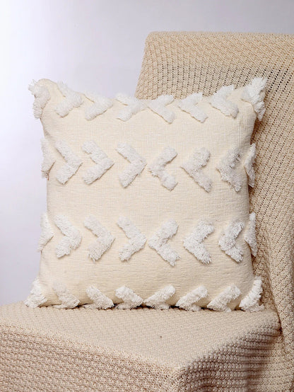 DecorBites™ Geometric Chenille Embroidered Pillow Covers Boho Moroccan Style Decor