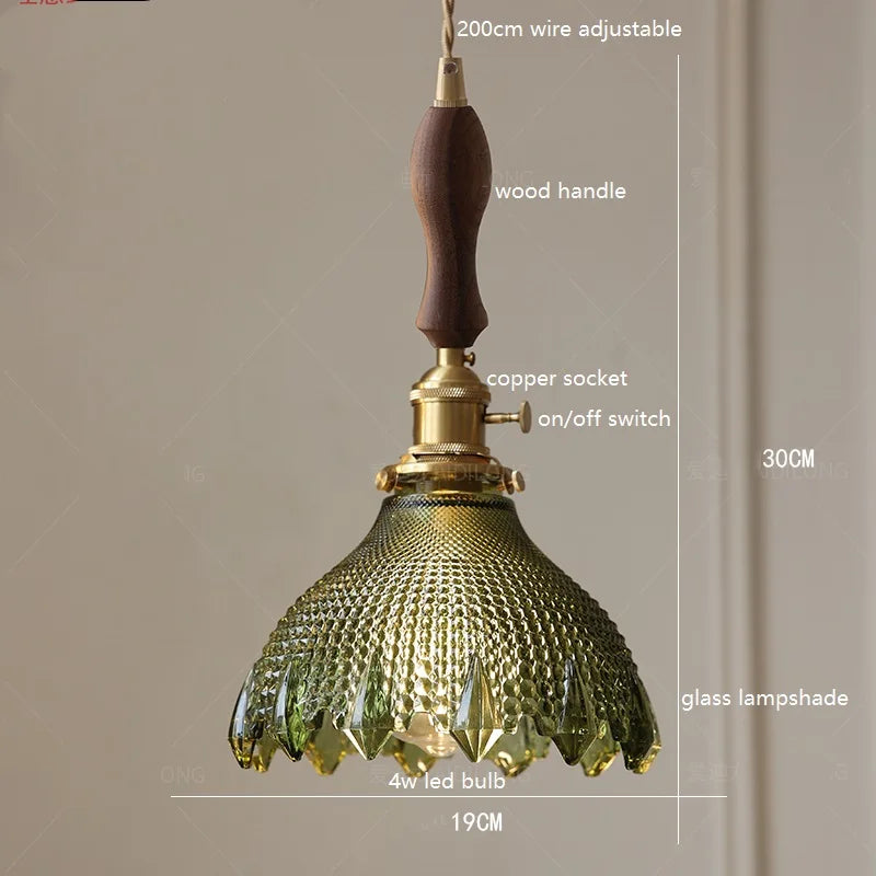 Green Glass Nordic Pendant