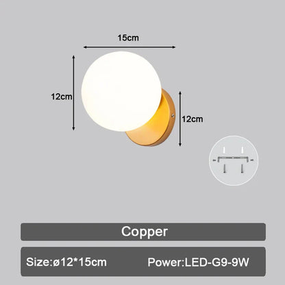 DecorBites™ LED Wall Sconce with G9 Bulb for Indoor Lighting in Black Gold