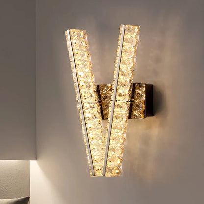 DecorBites™ Crystal Wall Lamp: Elegant Lighting for Home, Hotel, or Office Decor