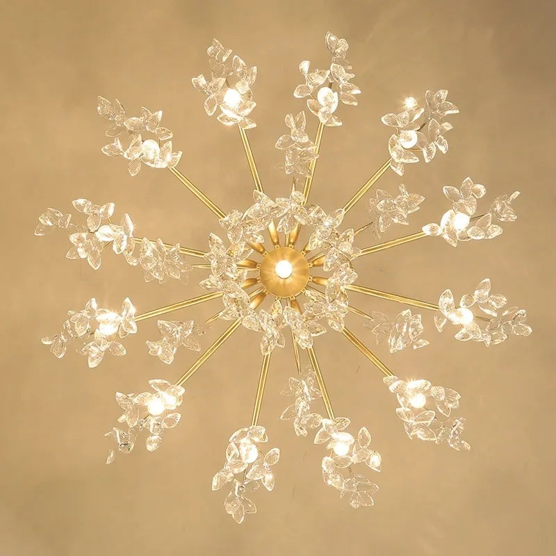 DecorBites™ Elegant Black Crystal Chandelier for Living Dining Bedroom Kitchen