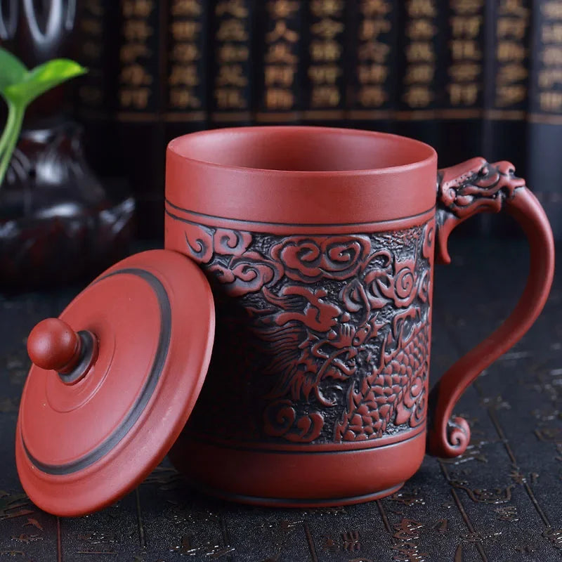 DecorBites™ Dragon Phoenix Thermo Coffee Travel Mug Gift