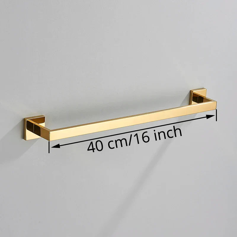 Gold Polished Bath Set