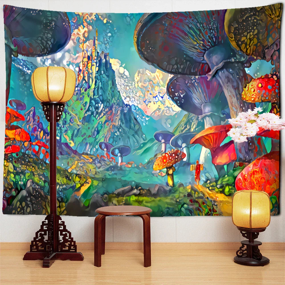 Polyester Psychedelic Tapestry