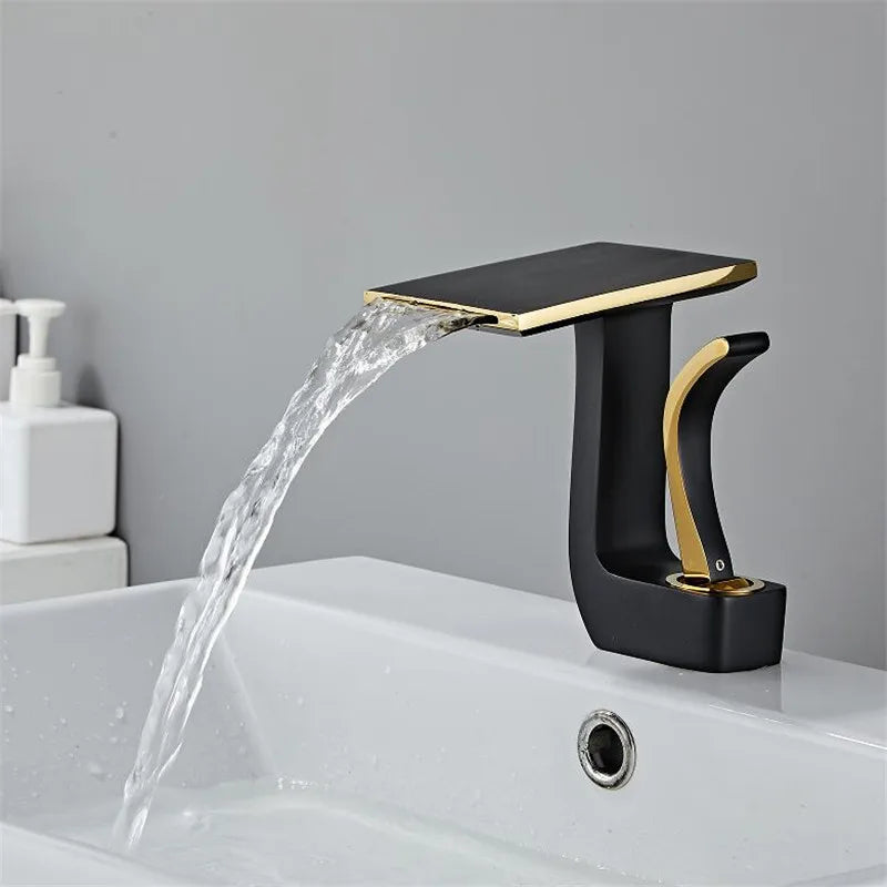 Gold Black Brass Faucet