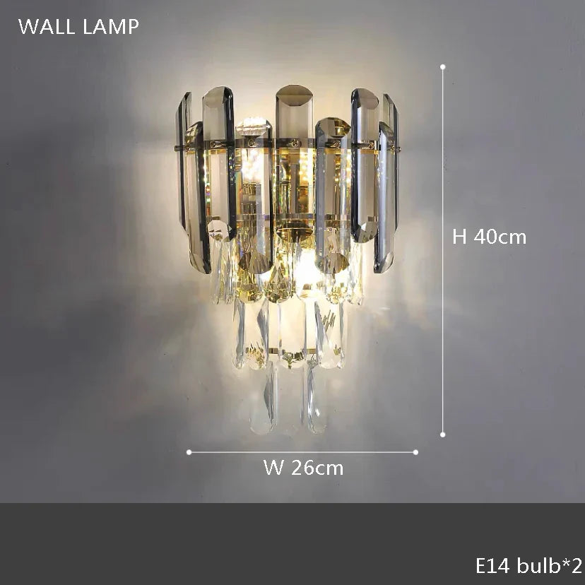 DecorBites™ Crystal Bar Table Lamp Luxury Dimmable 2700K Desk Light Elegant Home Decor