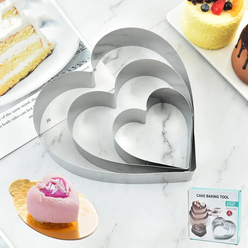 Stainless Heart Mousse Mold