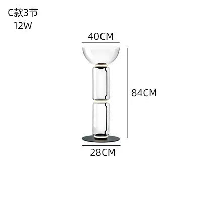 Glass Nordic Floor Lamp