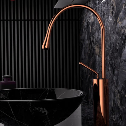 Brushed Gold Bathroom Faucet Brass
