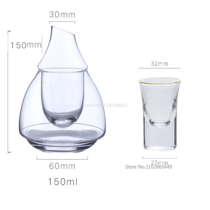 Glass Wine Bottle Set