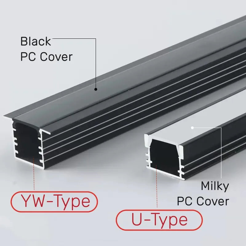 Aluminum Recessed Bar Light