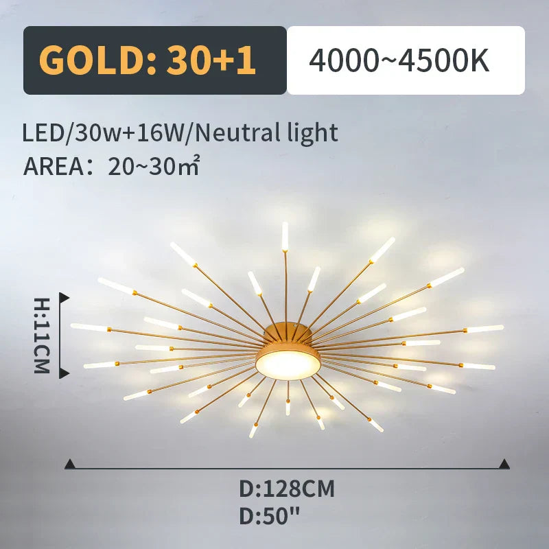 LED Fireworks Pendant Lamp