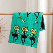 Cat Print Face Towels