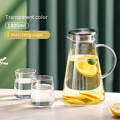 DecorBites™ Glass Juice Kettle Set - Large Capacity, High Temp Resistant, Nordic Style