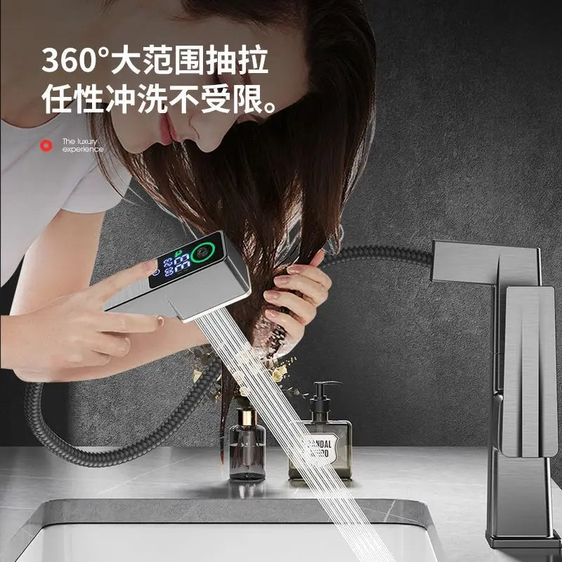 Chrome LED Basin Faucet