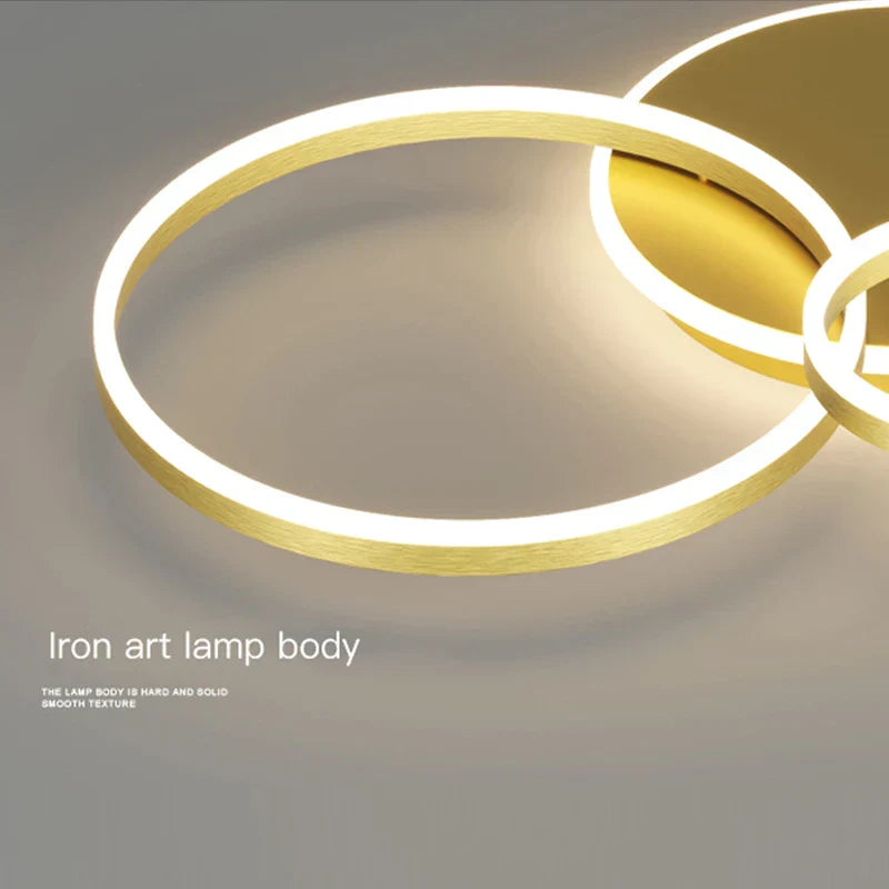 Minimalist Rings LED Pendant