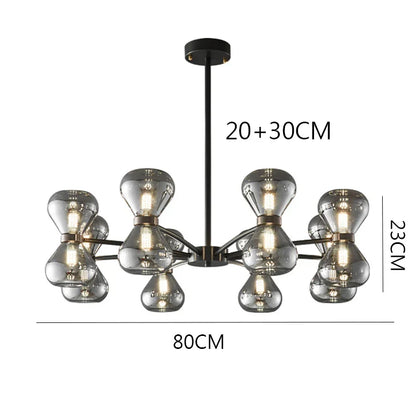 DecorBites™ LED Pendant Chandelier for Indoor Lighting and Living Room Decor