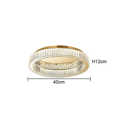 DecorBites™ Crystal LED Chrome Ceiling Light Stainless Steel Art Lighting