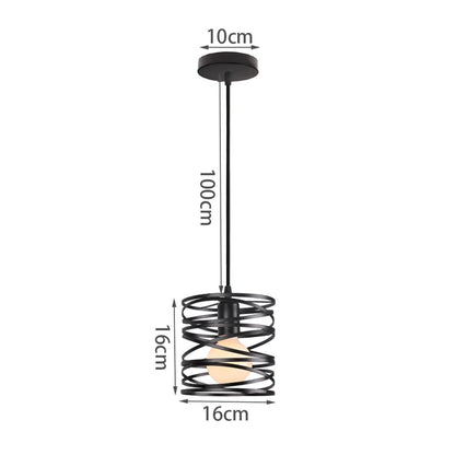 DecorBites™ Industrial Black Mini Pendant Light for Dining Room, Bar, and Clothing Store