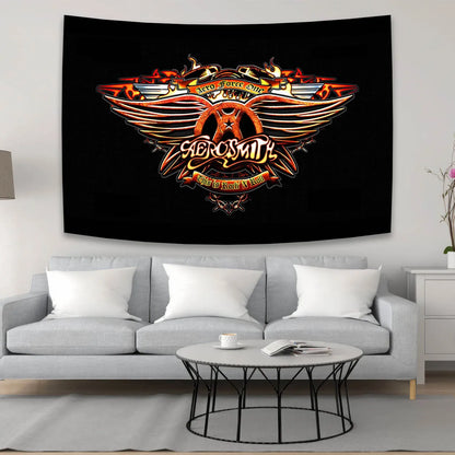 DecorBites™ Aerosmith Band Tapestry Room Decor Art Flag Bohemia Aesthetic Wall Hanging