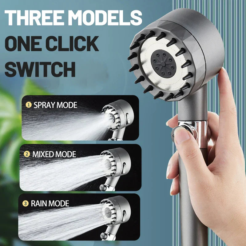 Metallic Multi-Mode Shower Set