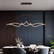 Silver Linear Pendant Lamp