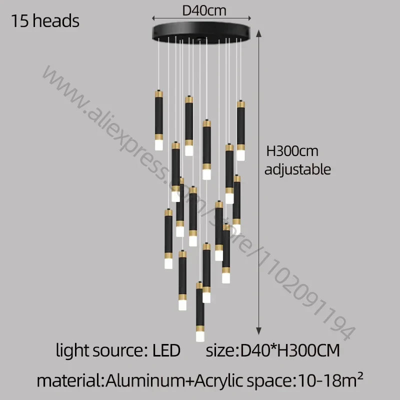 Nordic Acrylic LED Chandelier