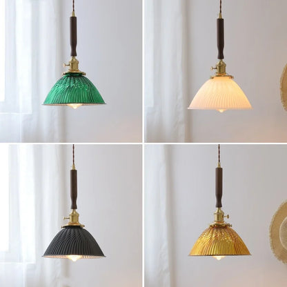 DecorBites™ Green Glass LED Pendant Lights Kitchen Bar Nordic Modern Hang Lamp