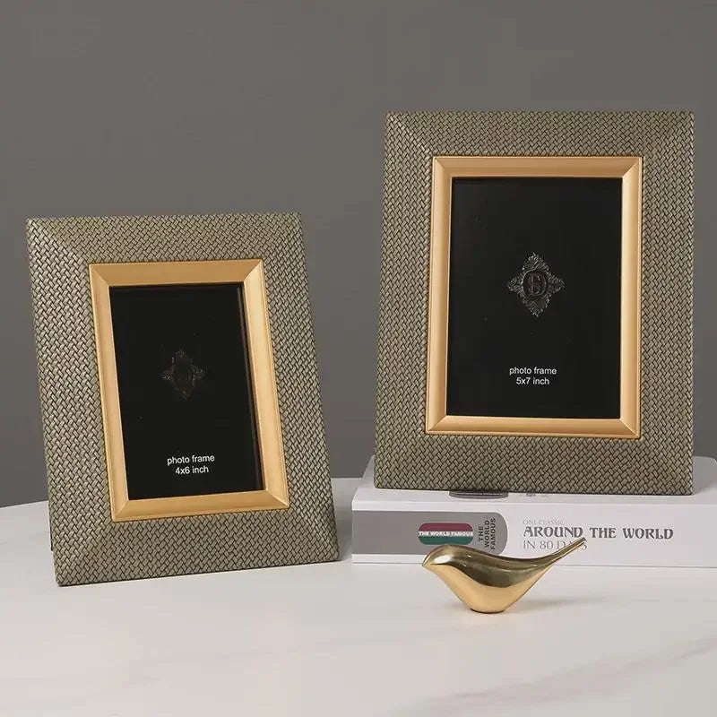 Leather Metal Picture Frame