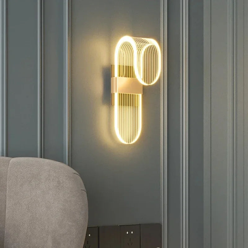 DecorBites™ Acrylic Lustre Chandelier for Living Room, Bedroom, Kitchen - Hanging Ceiling Lamps