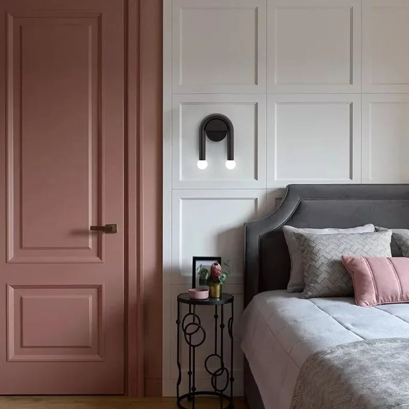 DecorBites™ LED Wall Lamp: Modern Nordic Sconce for Living & Bedroom, Creative Minimalist Design