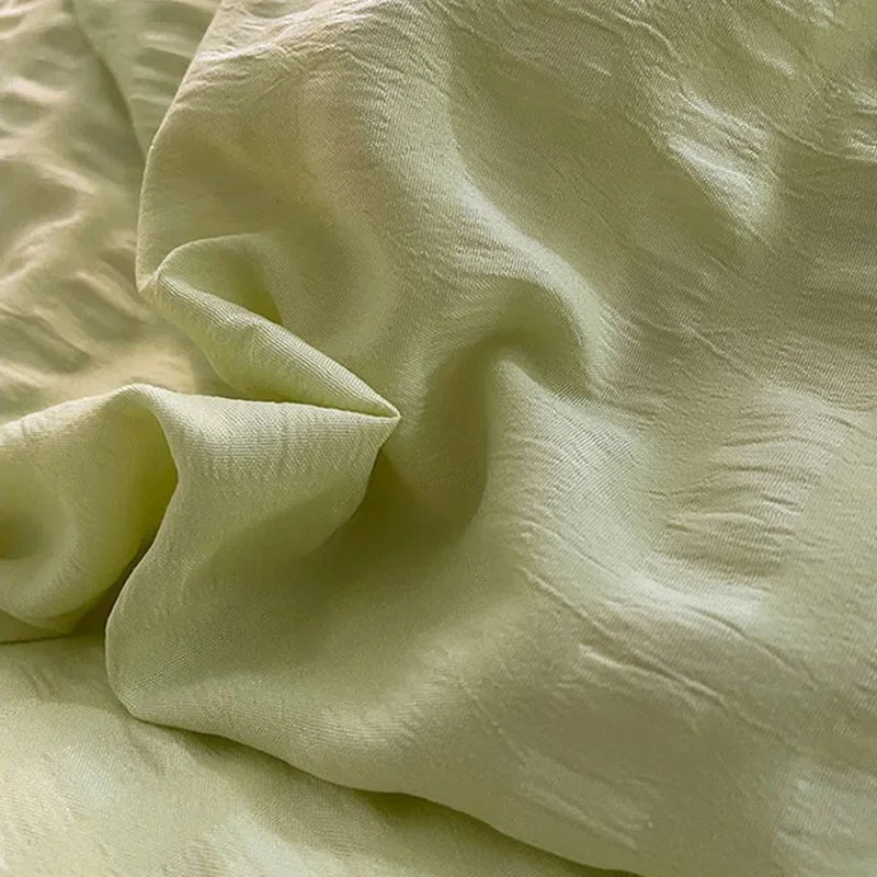 Washed Cotton Lace Bedding